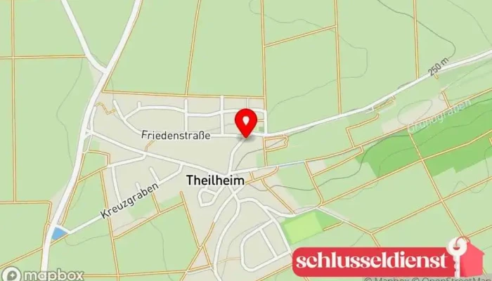 Karte von Schloss Theilheim Schloss in Waigolshausen