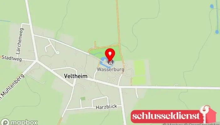 Karte von Schloss Veltheim Schloss in Veltheim (Ohe)