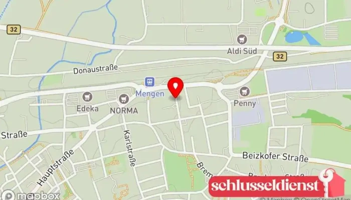 Karte von Schlösser GmbH & Co. KG Hersteller, Kunststoffanbieter in Mengen
