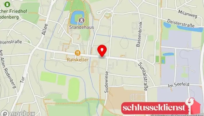 Karte von Schlösser Hausverwaltung Hausverwaltungsunternehmen, Bed and Breakfast in Rodenberg