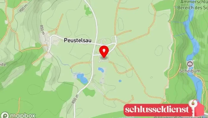 Karte von Schlosserei AU Metallbauunternehmen in Wildsteig