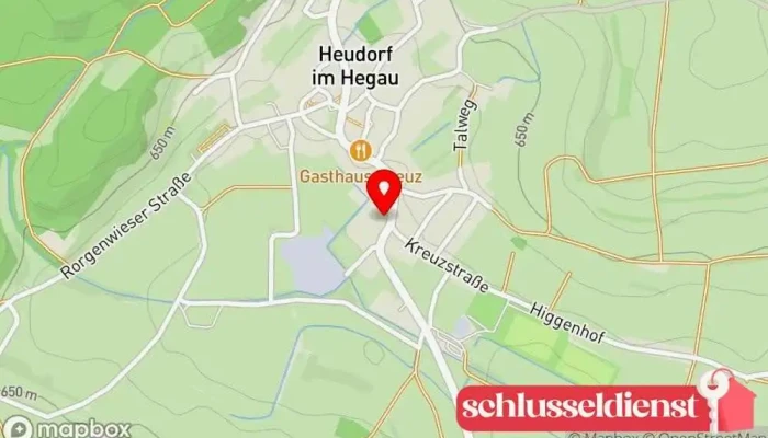 Karte von Schlosserei Bernhard Bach Metallwerkstatt, Metallbauunternehmen in Eigeltingen