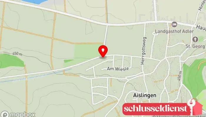 Karte von Schlosserei Eser Metallbauunternehmen in Aislingen