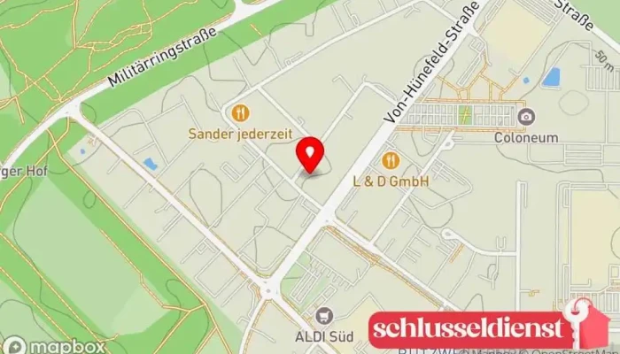 Karte von Schlosserei Franke Metallbauer in Köln