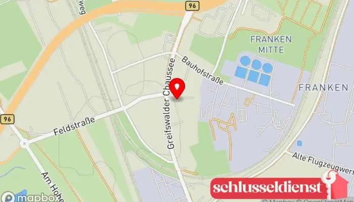 Karte von Schlosserei Hartmut Reimer Inh. Daniel Reimer Handwerk in Stralsund