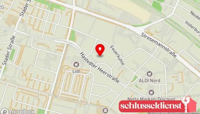 Karte von Schlosserei & Kunstschmiede Meyer-Müller Handwerk in Bremen