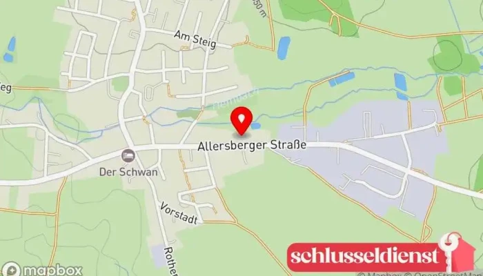 Karte von Schlosserei Lödel Metallwerkstatt in Schwanstetten
