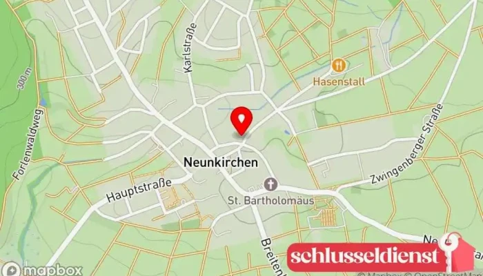 Karte von Schlosserei & Metallbau Uwe Grothe Bauunternehmen, Metallbauunternehmen in Neunkirchen