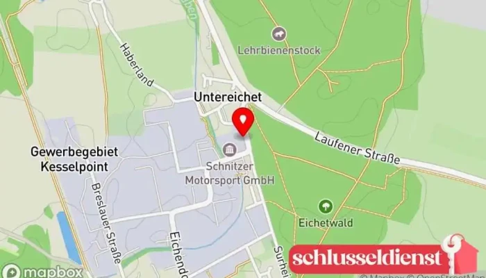 Karte von Schlosserei Pfeffer Metallwerkstatt in Freilassing