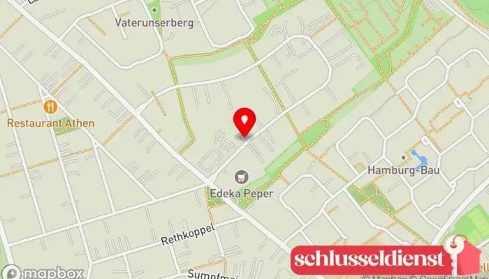 Karte von Schlosserei Poppenbüttel Metallwerkstatt in Hamburg