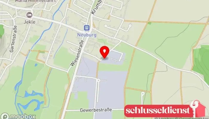 Karte von Schlosserei Schweighart GmbH & Co. KG Metallverarbeitungsunternehmen, Metallbauunternehmen, Metalloberflächenveredler, Blechanbieter, Schweißbetrieb in Neuburg an der Kammel