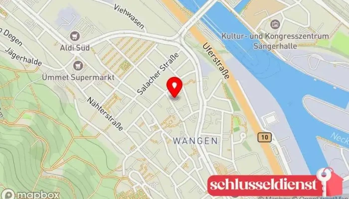 Karte von Schlosserei Stahlbau Keifer Auftragnehmer in Stuttgart