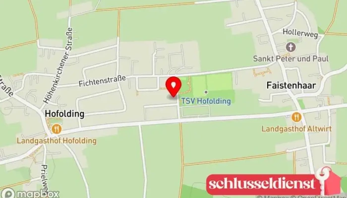 Karte von Schlosserei Tegel Metallbauunternehmen in Brunnthal
