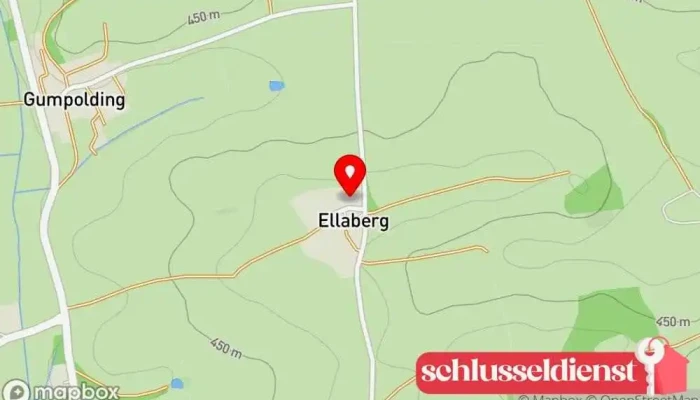 Karte von Schlosserei Thran Gbr Metallbauunternehmen in 84428 Buchbach
