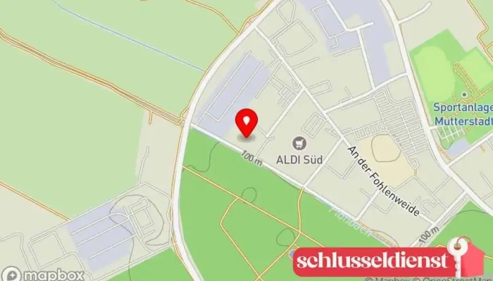 Karte von Schlosserei Weidenbach Schlüsseldienst in Mutterstadt