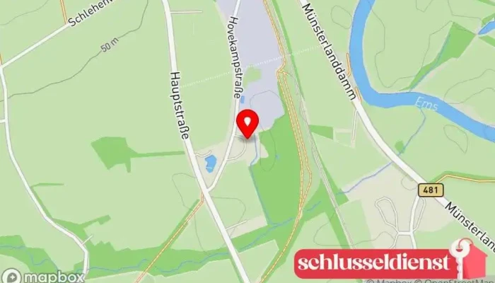 Karte von Schlosserei Westhues & Löbbers Hersteller in Rheine