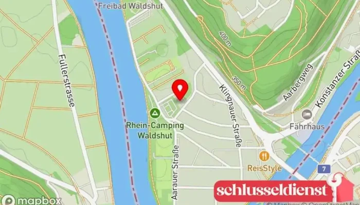 Karte von Schlosserel Zachmann Metallwerkstatt in Waldshut-Tiengen