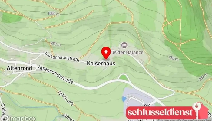 Karte von Schlosser's Hof Hotel in Bernau im Schwarzwald