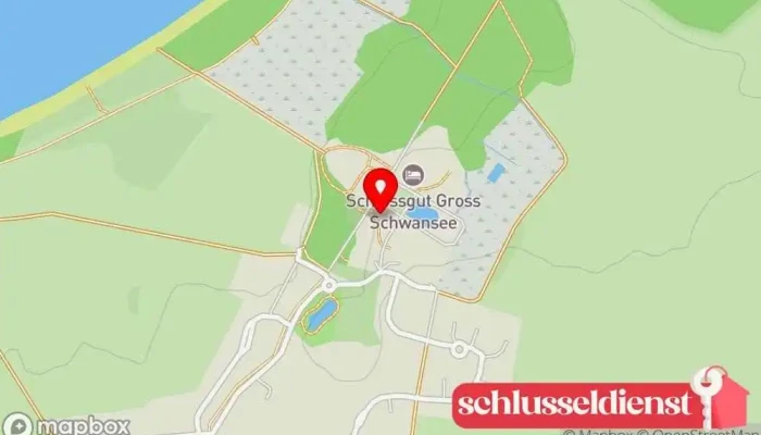 Karte von Schlossgut Gross Schwansee Hotel in Kalkhorst