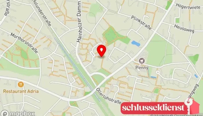 Karte von Schlüsseldienst Elmshorn Slokal Schlüsseldienst in Elmshorn