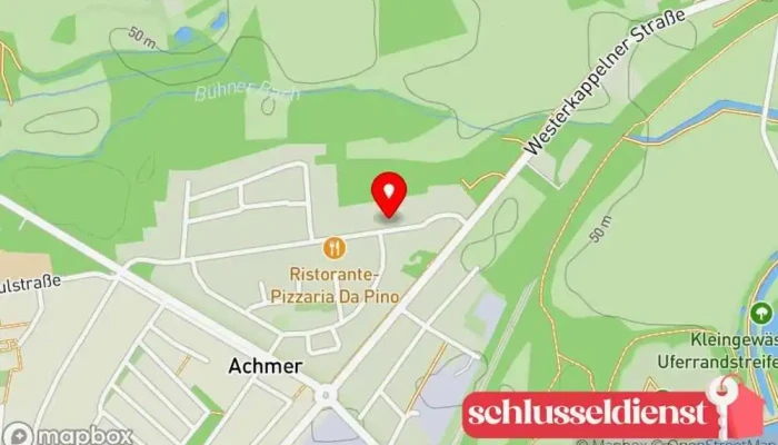 Karte von Schlüsseldienst Jens Wittbrodt Schlüsseldienst, Schlüsselnotdienst in Bramsche
