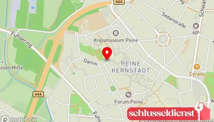 Karte von Schlüsseldienst Walter Gavenat e.K. Inh. Jan Rosenkiewicz Schlüsseldienst, Schlüsselduplikationsdienst in Peine
