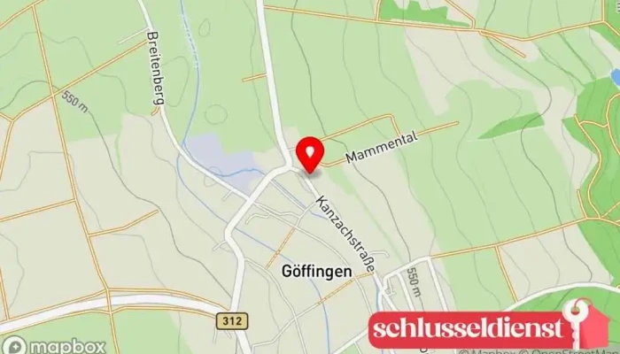 Karte von Schlüsselservice Werkmann Schlüsselduplikationsdienst in Unlingen