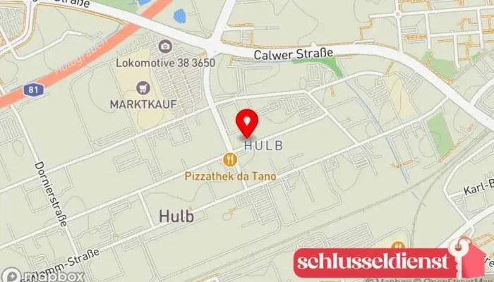 Karte von Schmid & Drüppel Metallbau GmbH Treppenbauunternehmen, Metallbauunternehmen in Böblingen