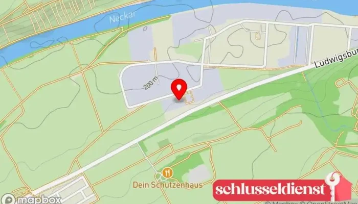 Karte von Schmid Metallbau & Mietservice Metallbauunternehmen, Metallwerkstatt, Anhängervermietung in Marbach am Neckar