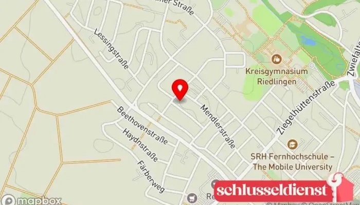 Karte von Schmidt Metallbau-Kreationen Metallbauunternehmen, Bauunternehmen in Riedlingen
