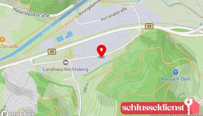 Karte von Schoch Edelstahl Metallverarbeitungsunternehmen, Stahlhersteller in Hausach