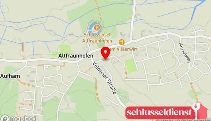 Karte von Scholl Metallbau - Bauelemente Auftragnehmer in Altfraunhofen