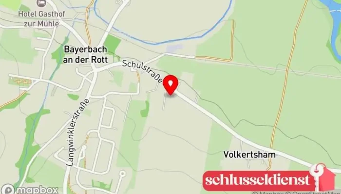 Karte von Schreinerei Weber GmbH Möbelgeschäft in Bayerbach