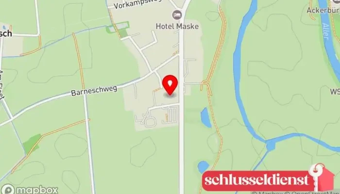 Karte von Schröder Zaun- und Metallbau GmbH Metallbauunternehmen, Zaunbauer, Stahlbauunternehmen in Verden (Aller)