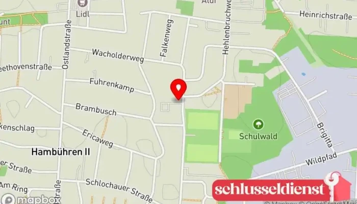 Karte von Schulz Sicherungsanlagen GmbH Anbieter von Sicherheitssystemen, Zaunbauer in Hambühren