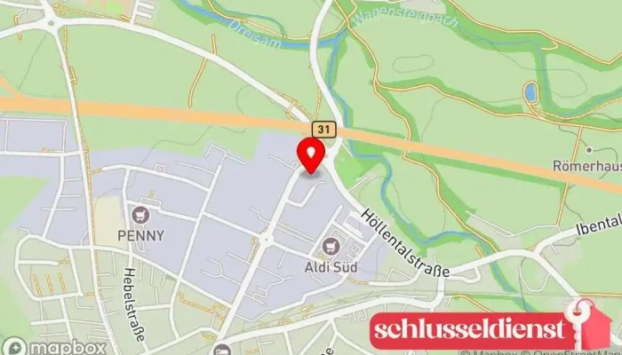 Karte von Schweizer Metallbauunternehmen in Kirchzarten