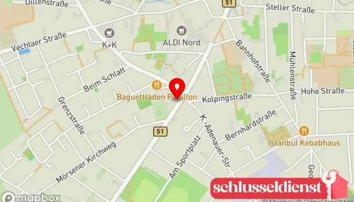 Karte von Siemer Metallbau Metallbauunternehmen in Twistringen