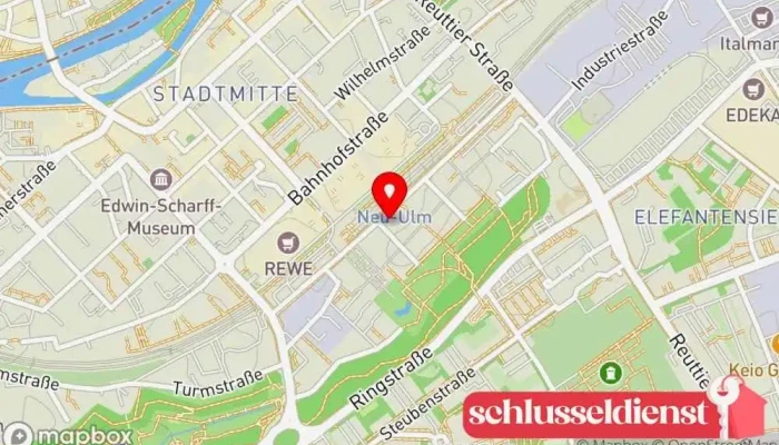 Karte von Sigel Inh. Kristine Pavlovic e.K. Schlüsseldienst in Neu-Ulm