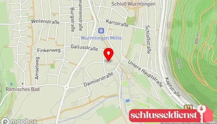 Karte von Sinz Metall & Laser GmbH Metallbauunternehmen, Maschinenbauunternehmen in Wurmlingen