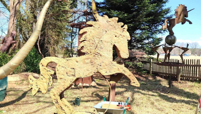 Skulpturenpark Ateliergemeinschaft Stahl Farbe Vom Inhaber - Suderburg