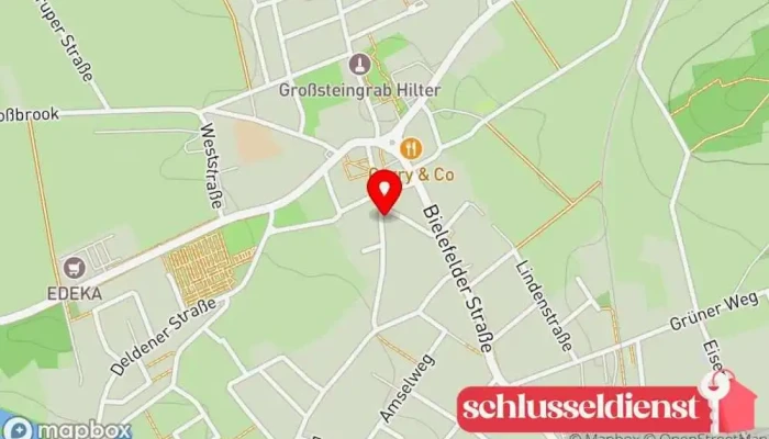Karte von Spiering Metallbau Metallbauunternehmen in Hilter am Teutoburger Wald
