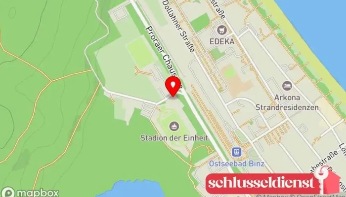 Karte von Stahl- & Metallbau Schlenker Metallbauunternehmen in Binz