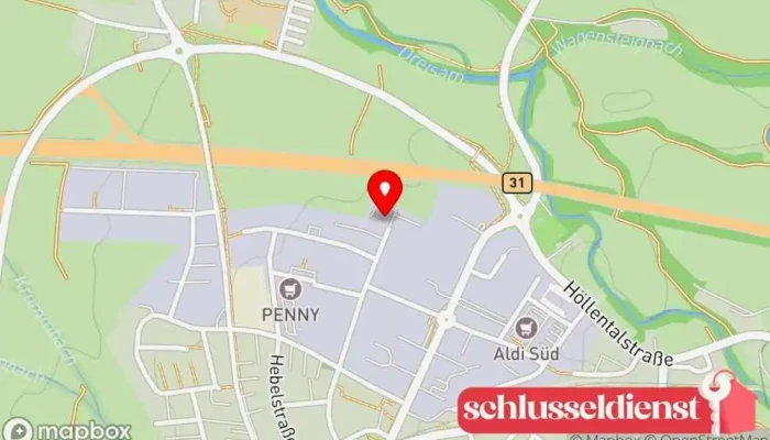 Karte von Stahlbau Schauenberg GmbH Generalunternehmer, Stahlbauunternehmen in Kirchzarten