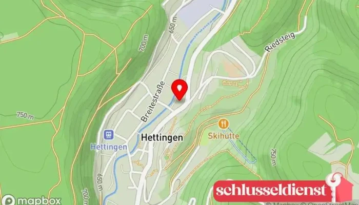 Karte von Steinhart Metall Metallverarbeitungsunternehmen in Hettingen