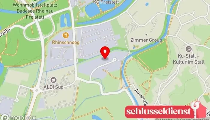 Karte von Steurer Metall e.K Metallbauunternehmen in Rheinau