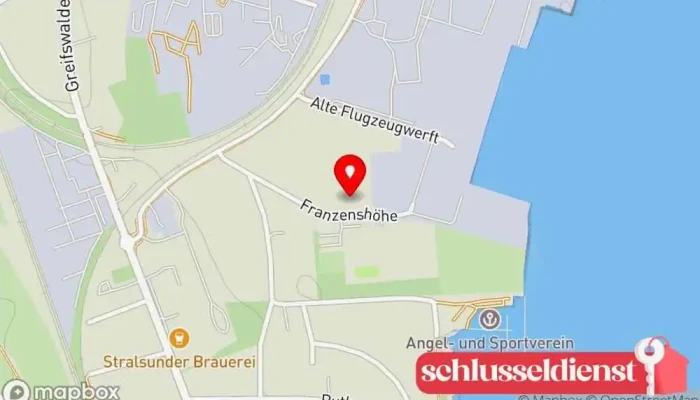 Karte von Stralsunder Metallbau GmbH i.G. Metallbauunternehmen in Stralsund