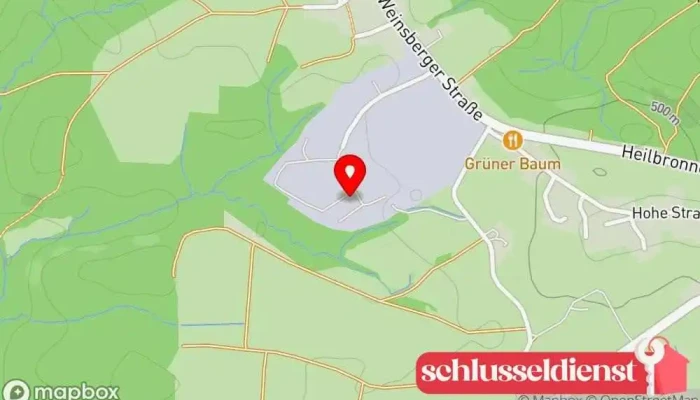 Karte von Tenschert Metalltechnik GmbH Metallverarbeitungsunternehmen in Mainhardt