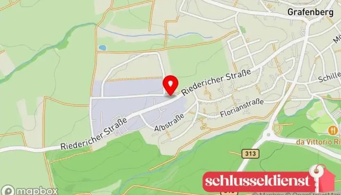 Karte von Thomas Mayer Metallwerkstatt in Grafenberg