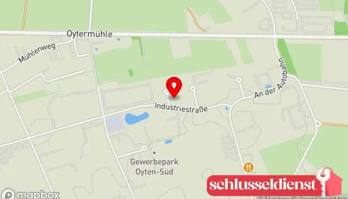 Karte von Tinel Metallbau Technik GmbH Metallbauunternehmen in Oyten