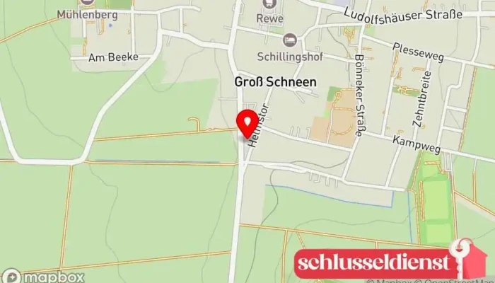 Karte von Tischlerei Beyland Bautischlerei, Möbeltischler in Friedland